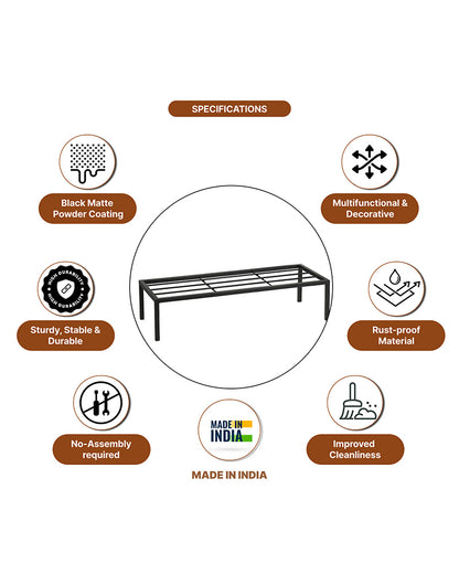 Plant Pot Stand | Garden Pot Stands for Indoor and Outdoor Use | Metal Plant Holder Stand