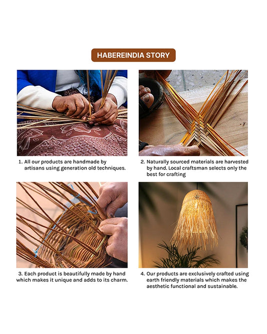 Boho Bamboo Pendant Lamp for Balcony and Patio