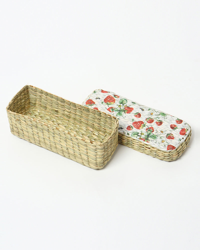 Seagrass Lid Box - Long