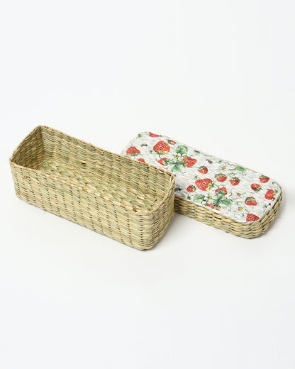 Seagrass Lid Box - Long