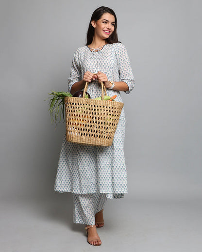 Panier en jonc de mer (Jali)