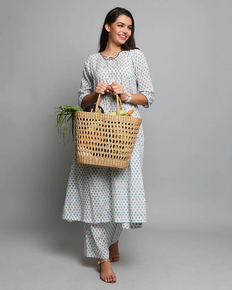 Panier en jonc de mer (Jali)