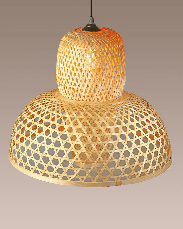 Minimalist Bamboo Hanging Lamp for Balcony and Patio