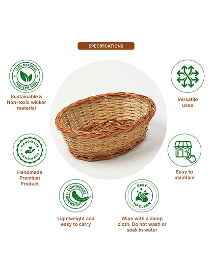 Wicker Baskets | Kitchen Storage Basket | Cane Gift Hamper | Fruit Baskets