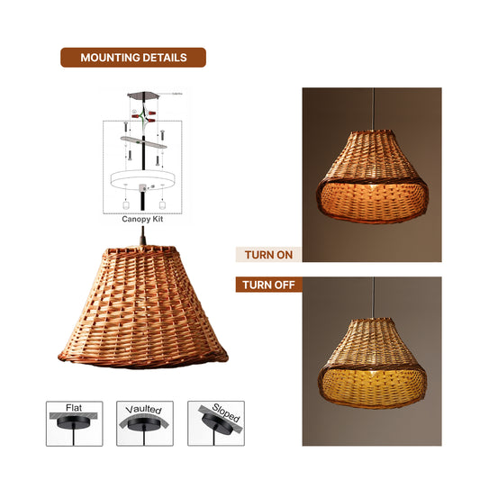 Ceiling Lamps For Living Room |  Hanging Lights | Bamboo Pendant Lights