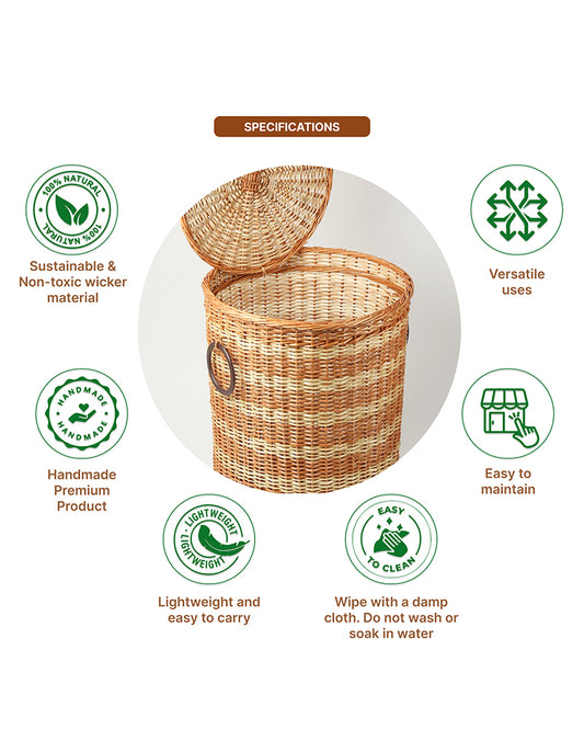 Laundry Basket For Clothes | Clothes Storage Baskets | Wicket Laundry Basket