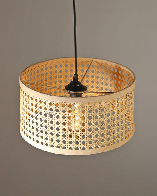 Rustic Rattan Pendant Light for Balcony and Hall