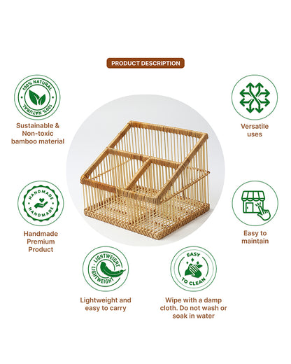 Wardrobe Organizer For Storage | File Storage Organizer | Wicker Bathroom Organiser