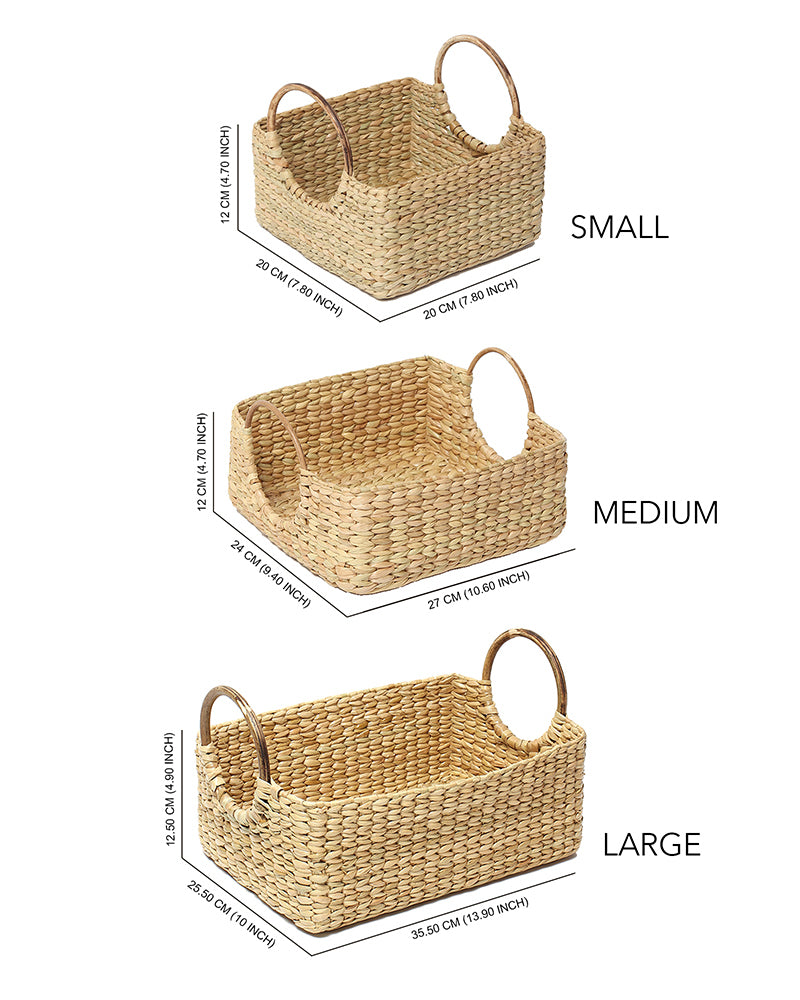 Cane Handle Fruit Hamper Basket