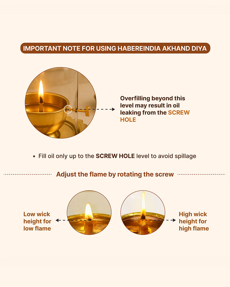 Premium Brass Akhand Diya for Pooja and Festive Worship