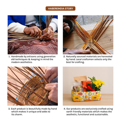 Study Table Organiser | Wardrobe Basket | Office Desk Organiser | Jute Table Basket