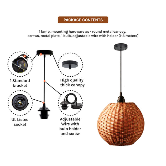 Ceiling Lamps For Living Room | Pendant Lights For Ceiling | Bamboo Hanging Lights