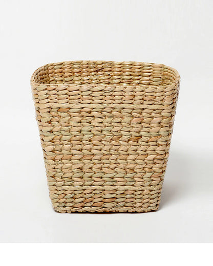 Eco-Friendly Seagrass Dustbin for Minimalist and Modern Home Decor