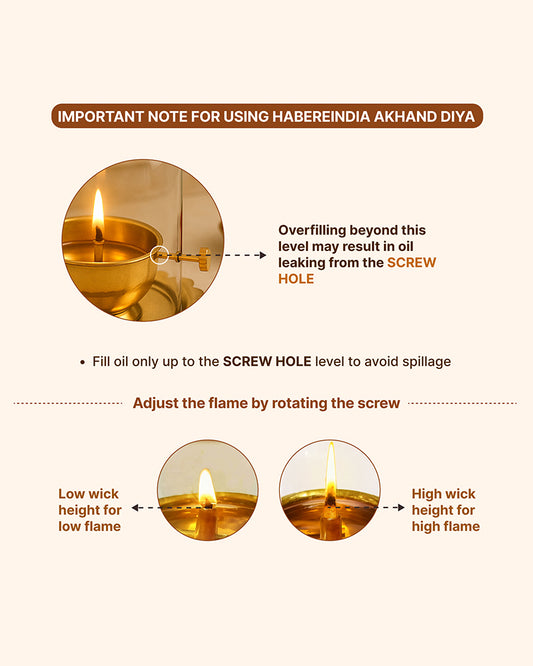 Traditional Akhand Diya for Pooja Room and Mandir Use