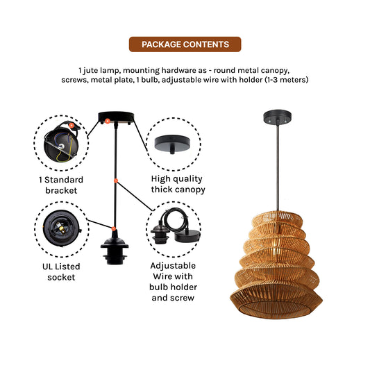 Ceiling Hanging Light and lamp | Bamboo Hanging Lights | Pendant Lights for Ceiling