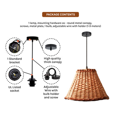 Ceiling Lamps For Living Room |  Hanging Lights | Bamboo Pendant Lights