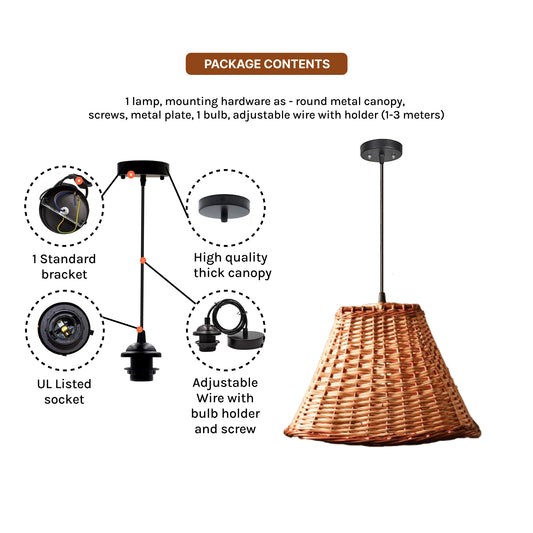 Ceiling Lamps For Living Room |  Hanging Lights | Bamboo Pendant Lights