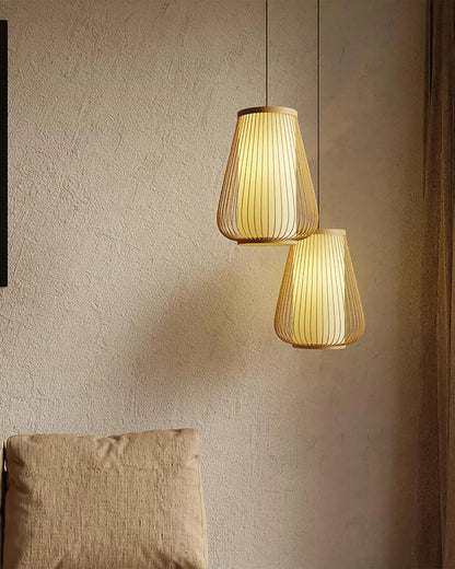 Stylish Bamboo Ceiling Light for Hall and Corridor