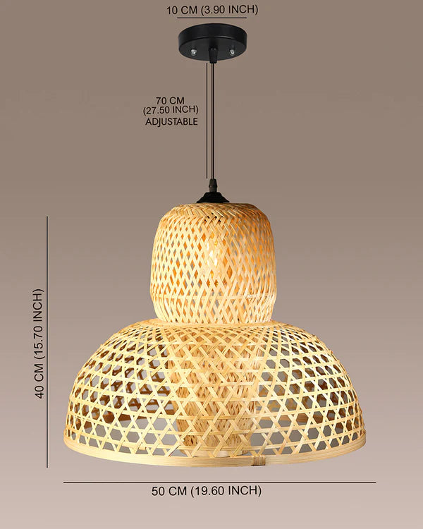 Minimalist Bamboo Hanging Lamp for Balcony and Patio