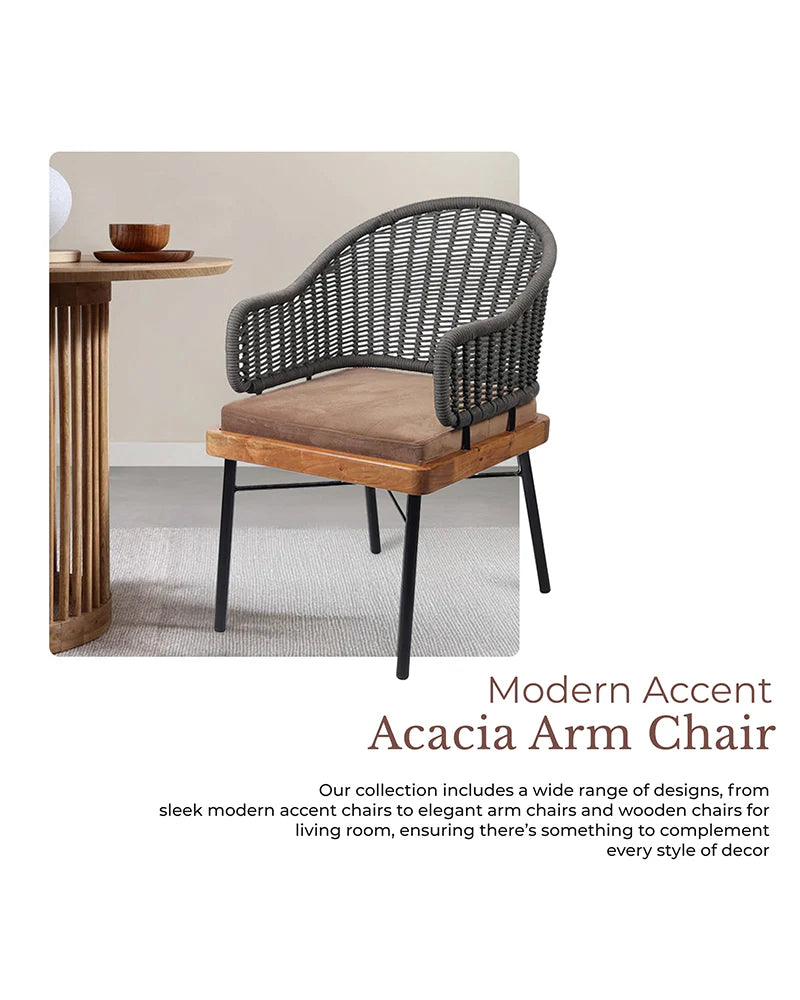 Comfortable Acacia Wood Chairs for Lounge and Home Decor