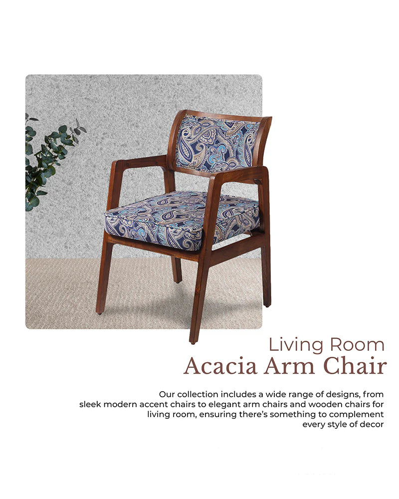Rustic Acacia Wood Chairs Perfect for Living Room Corners