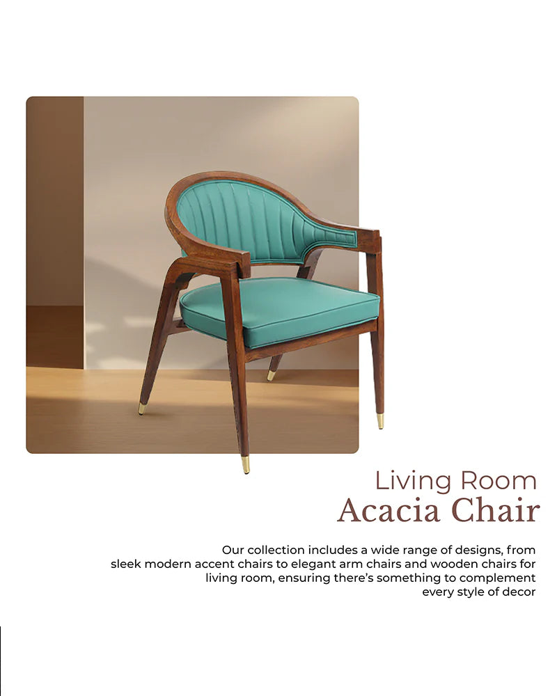 Handcrafted Acacia Wooden Chairs for Modern Home Decor