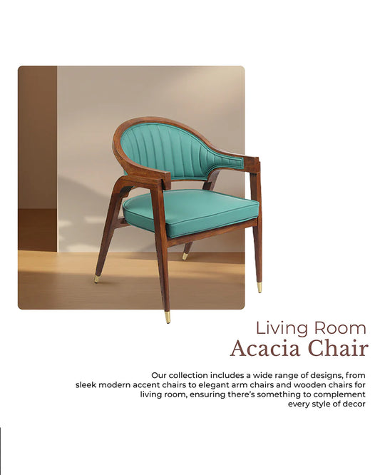Handcrafted Acacia Wooden Chairs for Modern Home Decor