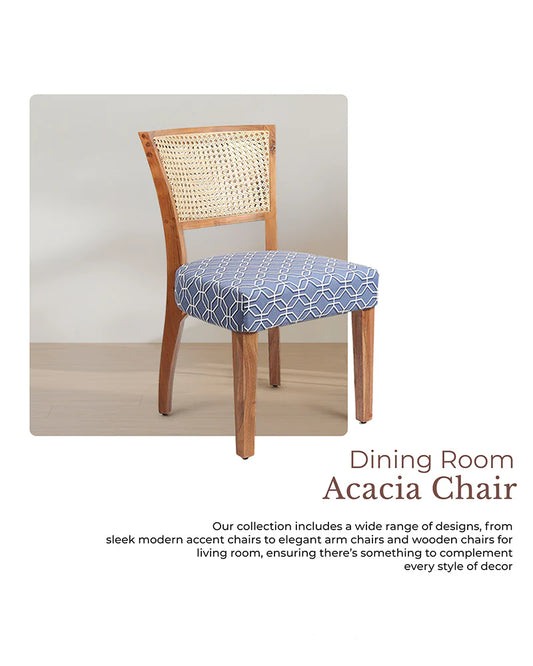 Elegant Acacia Wood Chairs for Living Room