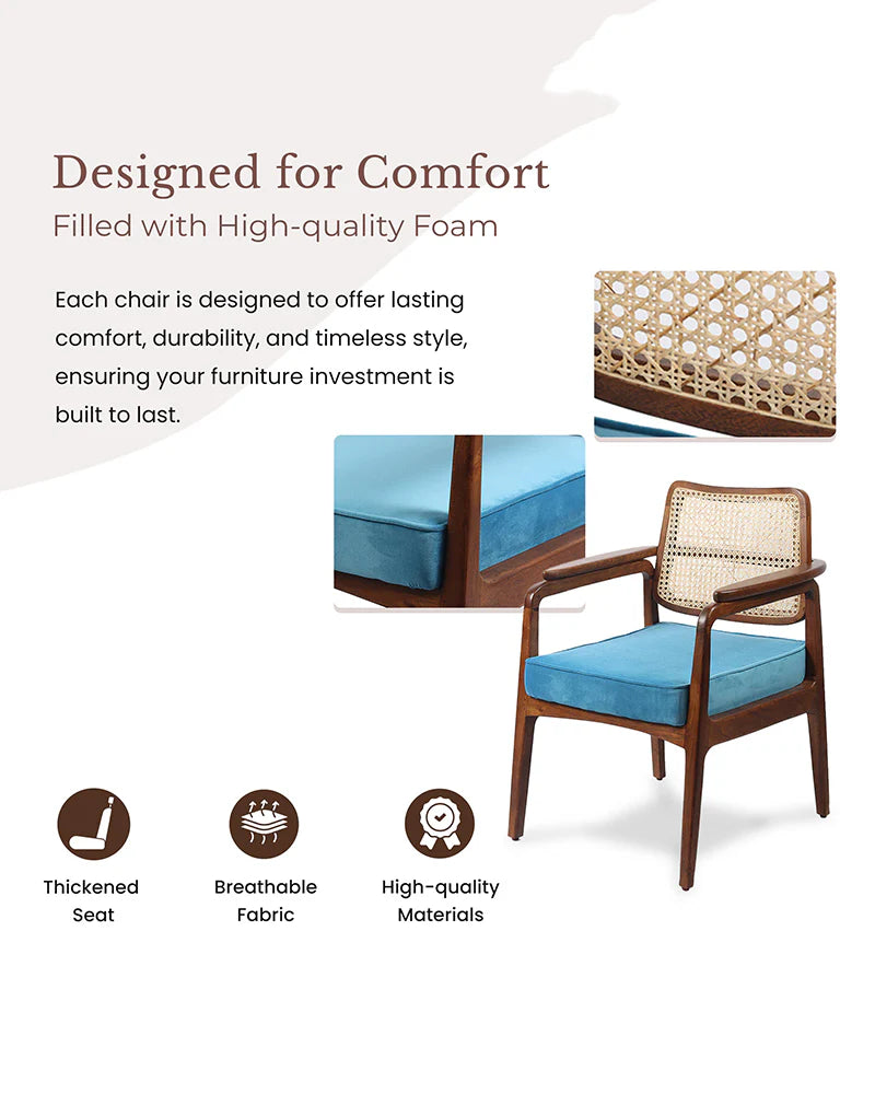Comfortable Acacia Wood Chairs for Bedroom and Lounge