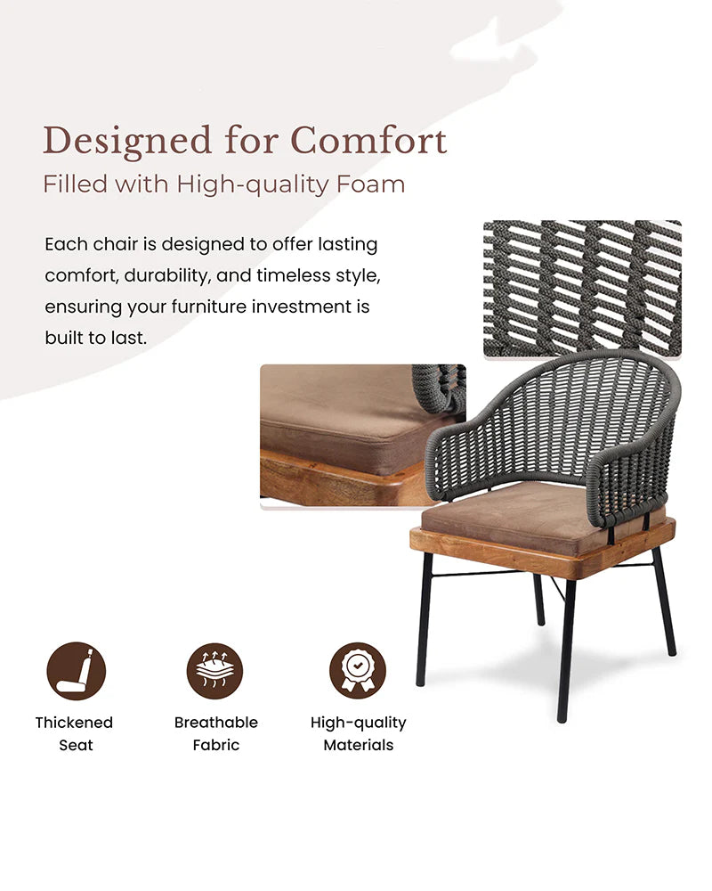 Comfortable Acacia Wood Chairs for Lounge and Home Decor
