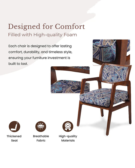 Rustic Acacia Wood Chairs Perfect for Living Room Corners