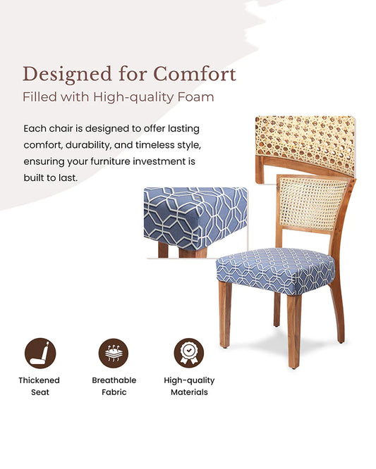 Elegant Acacia Wood Chairs for Living Room