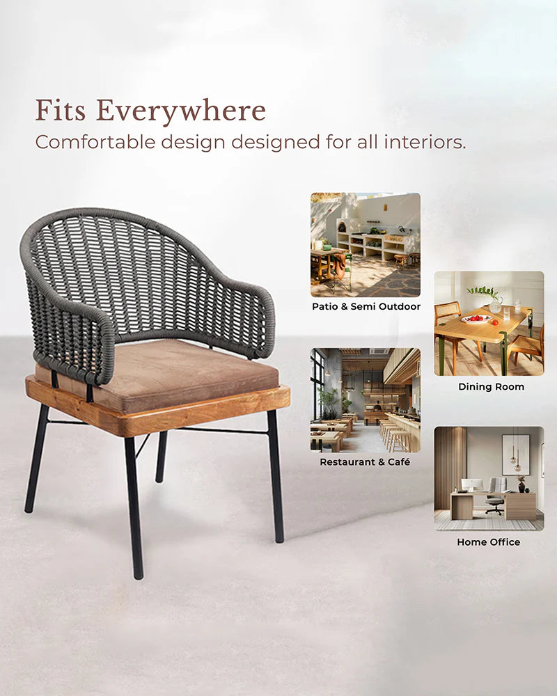Comfortable Acacia Wood Chairs for Lounge and Home Decor