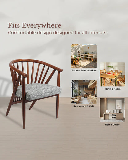 Durable Acacia Wood Chairs for Home and Balcony Use