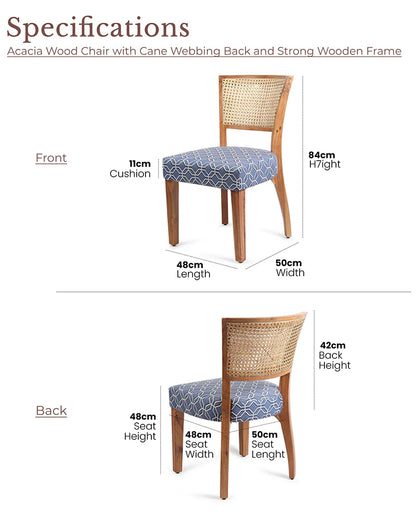 Elegant Acacia Wood Chairs for Living Room