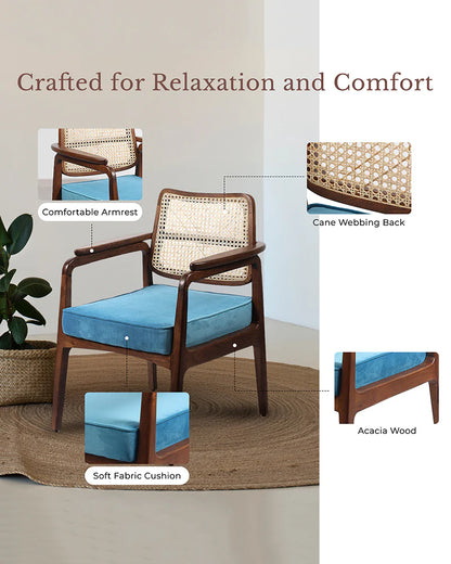 Comfortable Acacia Wood Chairs for Bedroom and Lounge