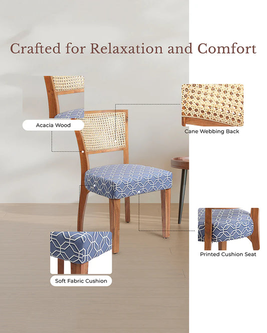 Elegant Acacia Wood Chairs for Living Room