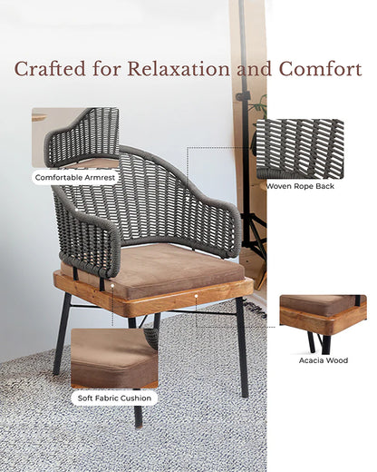 Comfortable Acacia Wood Chairs for Lounge and Home Decor