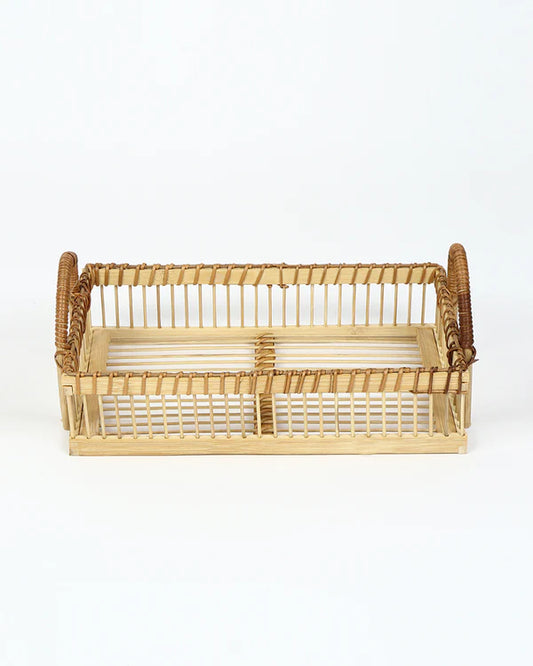 Eco-Friendly Bamboo Serving Tray for Gifts, Snacks, and Home Styling