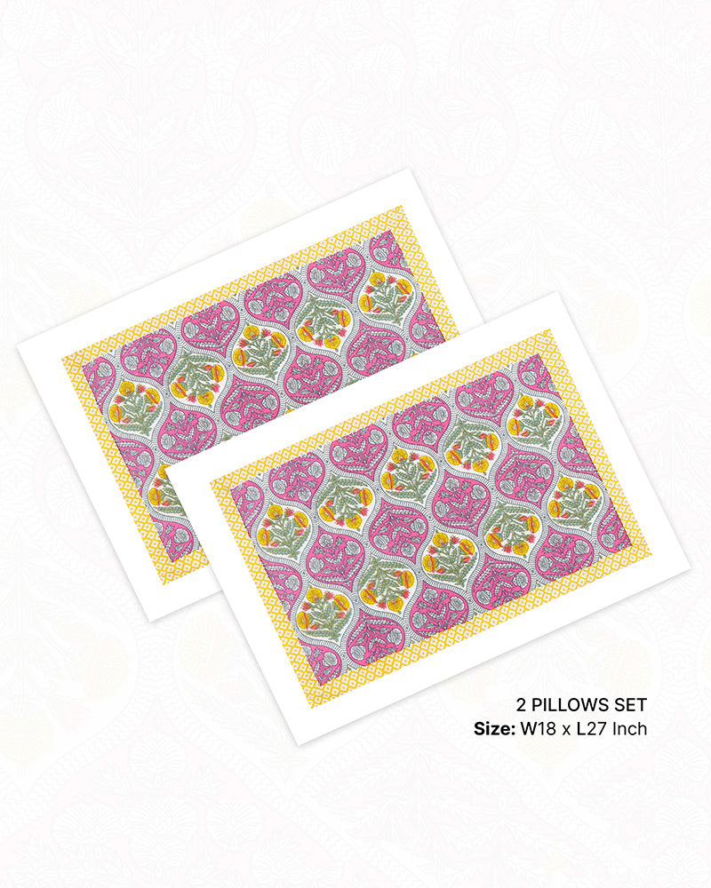 Designer Cotton Bedsheets with Pillow Covers for Home Decor and Gift Purpose