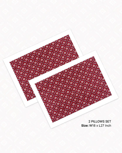 Pure Cotton Double Bed Sheet Set for King Size Bed with Stylish Pillow Covers