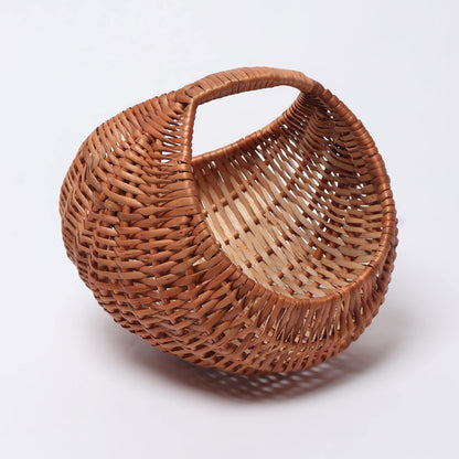 Handwoven Wicker Chand Hamper for Fruits, Storage, and Stylish Home Organisation