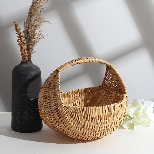 Decorative Wicker Chand Basket for Home Storage and Gift Hamper