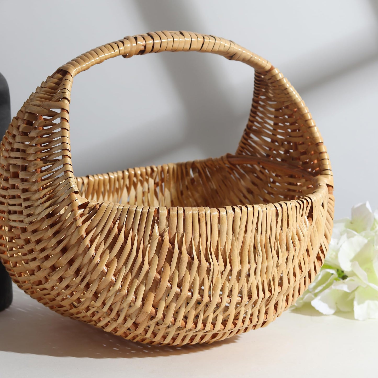 Decorative Wicker Chand Basket for Home Storage and Gift Hamper