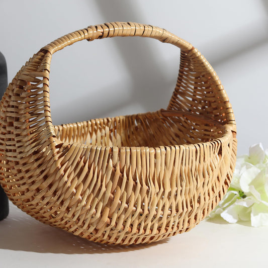 Decorative Wicker Chand Basket for Home Storage and Gift Hamper