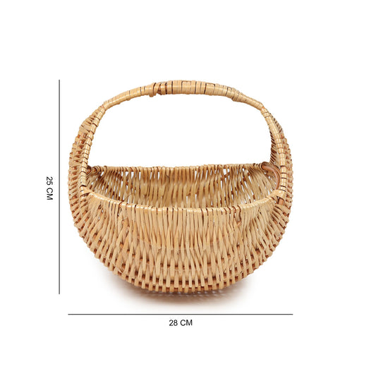 Decorative Wicker Chand Basket for Home Storage and Gift Hamper