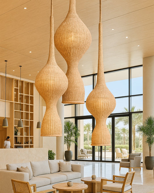 Rattan Lamp | Large Ceiling Pendant Lamp
