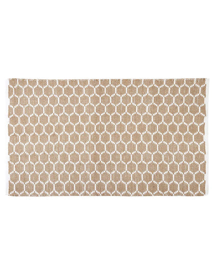 Natural Rectangular Jute Carpet For Dining Area