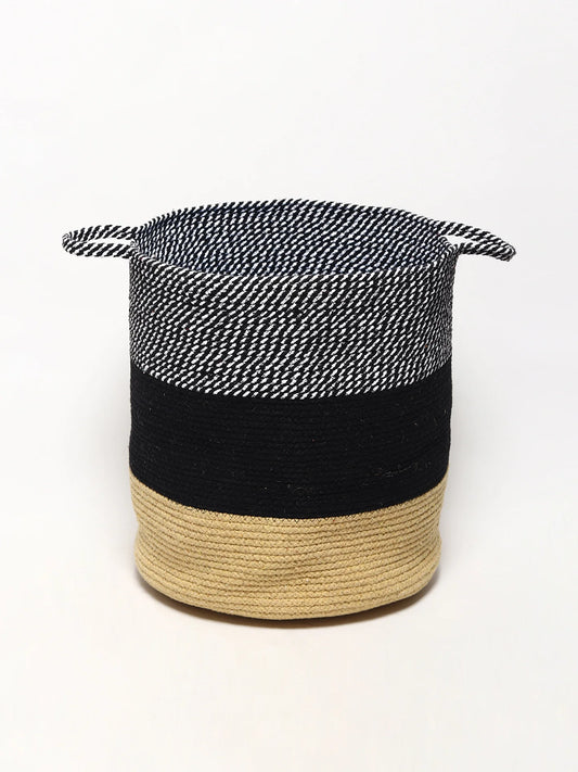 Multipurpose Cotton Storage Basket for Laundry, Toys, and Decorative Home Organization