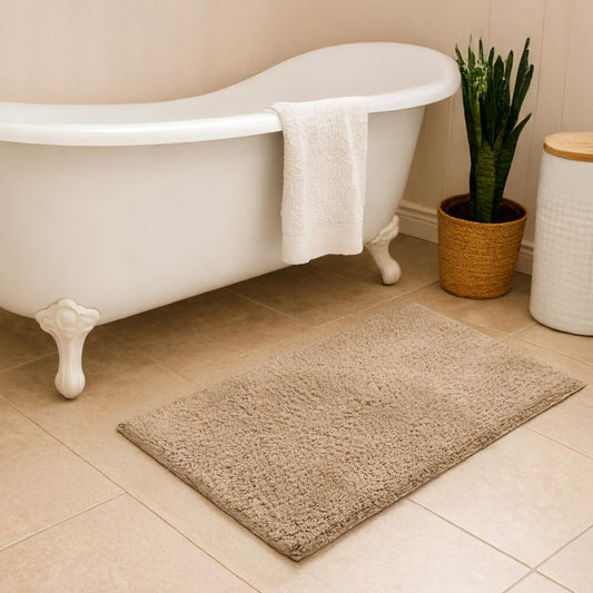 Bamboo Fiber Anti Skid Bathroom Door Mat and Bath Mat for Wet Area Protection